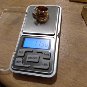 Vvs2 natural diamond almost 1ct l clarity 14 k gold      11.3 grams